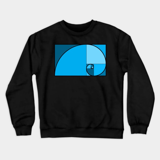 Fibonacci Sequence Crewneck Sweatshirt by nickbeta